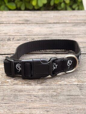 Chateau St. Jean Winery Wine Nylon Dog Collar Black